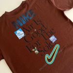 Camiseta Over NK - Marrom escuro