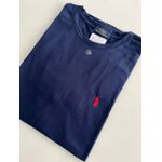 Camiseta Plus Size Cotton Egipcio RL Básica - Azul Marinho