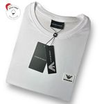 Camiseta SEDA PIMA ARM Estampada - Branco