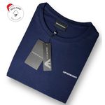 Camiseta SEDA PIMA ARM Estampada - Azul Marinho