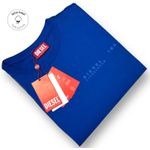 Camiseta SEDA PIMA DSL Básica - Azul Bic