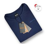 Camiseta SEDA PIMA HB Básica - Azul marinho