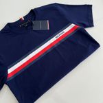 Camiseta SEDA PIMA TH - Azul marinho 