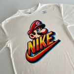 Camiseta Over NK - Off White 