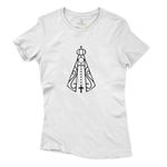 Camiseta Baby Look Branca Nossa Senhora 
