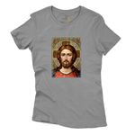 Baby Look Cinza - Jesus Cristo.