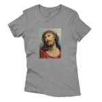 Baby Look Cinza - Jesus Cristo.