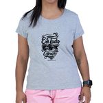 Baby Look Cinza - Em Tudo Dai Graças.