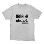 Camiseta Branca - Nada Me Abalará.
