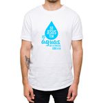 Camiseta Branca - Só Jesus Tem As Aguas.
