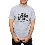 Camiseta Cinza - Jesus é o Motivo.