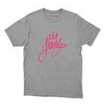 Camiseta Cinza - Jesus Rei.