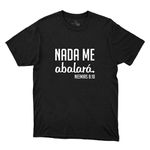 Camiseta Preta - Nada Me Abalará.