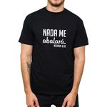 Camiseta Preta - Nada Me Abalará.