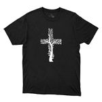 Camiseta Preta - Cruz De Arvore