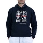 Moletom Preto Unissex - Texto Bíblico