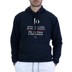 Moletom Preto Unissex - Texto Bíblico