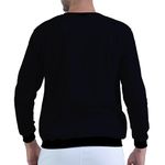Moletom Gola Careca Preto Unissex - Texto Bíblico.