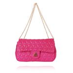  Bolsa Maria Couro Pink