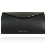 Estojo/Clutch Couro Preto