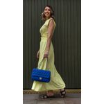 Bolsa Nina Couro Azul Royal