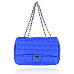 Bolsa Nina Couro Azul Royal