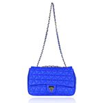 Bolsa Nina Couro Azul Royal