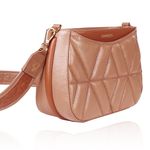 EM PRODUÇÃO | Bolsa Dayana Couro Nude c/ Camel