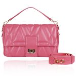 Bolsa Carrie Couro Pink Blush