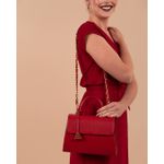 Bolsa Audrey Couro Vermelho