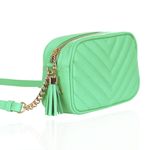 Bolsa Mini Lobby Couro Aqua Green