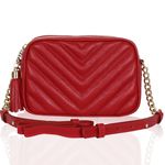 Bolsa Mini Lobby Couro Vermelho