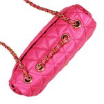 Bolsa Nina Petit Couro Rosa Chiclete