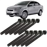 Jogo Parafusos Cabeçote Fiat Motor 1.0 1.3 1.4 8v Evo Fire