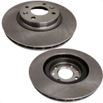 Par Disco Freio Dianteiro Ventilado Logan Sandero 1.0 1.6 2015 Em dianteiro Hipper Freios HF549B