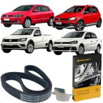 Correia Alternador Com Direção Hidráulica Gol G5 G6 Fox Voyage Saveiro Polo 1.0 1.6 8v EA111 Contitech 6PK1200ELASTICA