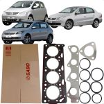 Jogo Junta Superior Cabeçote Gol G5 G6 Voyage Fox 1.0 8v Sabó 79179FLEX