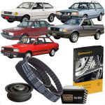 Kit Correia Dentada + Tensor Gol Parati Saveiro Santana Passat Voyage Escort Ap 1.6 1.8 2.0 8v Até 1995