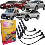 Jogo Cabos De Velas Doblo Grand Siena Idea Palio Weekend Punto Strada E-torq 1.6 1.8 16v Flex Ngk SCT67