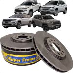 Par Disco Freio Dianteiro Ventilado Toro Compass Renegade Commander Rampage Hipper Freios HF720E