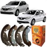 Jogo Sapatas Lonas Freio Traseiro Logan Sandero 1.0 1.6 2015 Em Diante Mazzicar BPSA0097470