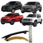 Kit Guia Corrente Motor Grand Siena Palio Weekend Strada Punto Idea Linea Argo Bravo Cronos Toro Renegade 1.6 1.8 16v E-torq Flex Original 55226611 55280700