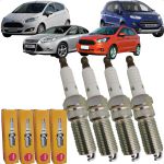 Jogo Velas Ignição Ecosport New Fiesta Focus Ka 1.5 1.6 Sigma Flex NGK LTR7A10