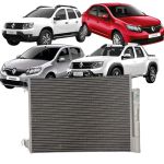 Condensador Ar Condicionado Duster Logan Oroch Sandero 1.0 1.6 Flex Manual 2015 Em Diante Mahle AC758000P