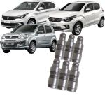 Jogo Tucho Válvula Motor Argo Mobi Uno 1.0 6v 3cil Original