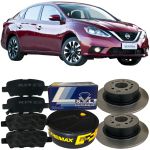 Kit Disco Pastilha Freio Traseiro Nissan Sentra 2014 A 2020