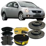 Kit Disco Pastilha Freio Dianteiro Sentra 2.0 2007 A 2013