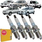 Jogo Velas Ignição Clio Duster Logan Sandero Duster Kangoo Fluence Megane Livina Symbol 1.6 16v K4M Gasolina/Flex NGK BKR6ESZ10