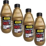 Kit 4 Óleo Fluido de Freio DOT 4 Trw Varga 500ml