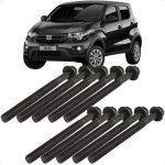 Jogo Parafusos Cabeçote Fiat Motor 1.0 1.3 1.4 8v Evo Fire